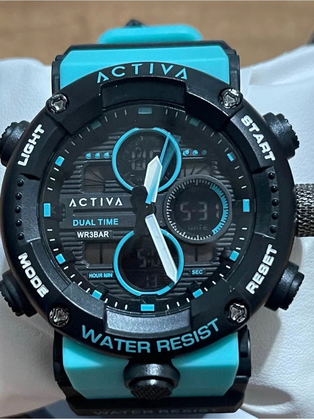 Activa X Invicta Digital Analog Men's Watch - 52mm. Teal. Blue new